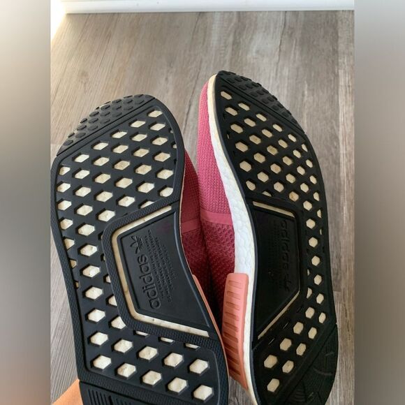 Adidas Boost NMDR1 Everyday Sneakers Magenta Pink White Size 7.5 8 - Picture 8 of 15
